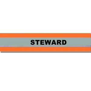 HVE1007 XL Orange Armband Printed STEWARD