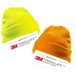 HVEHAT hi Visibility Day Glow Thinsulate Beanie Hat