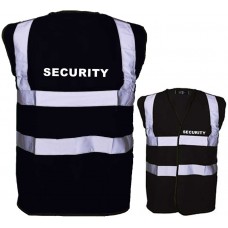 HVE100SEC Black Security Hi Visibility Vest